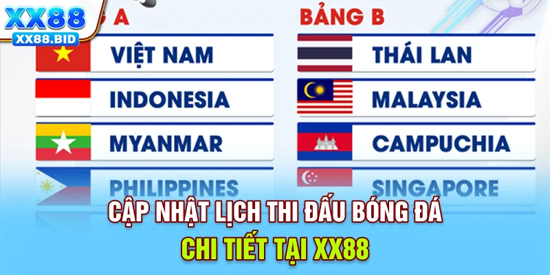 Cập nhật lịch thi đấu bóng đá chi tiết tại XX88
