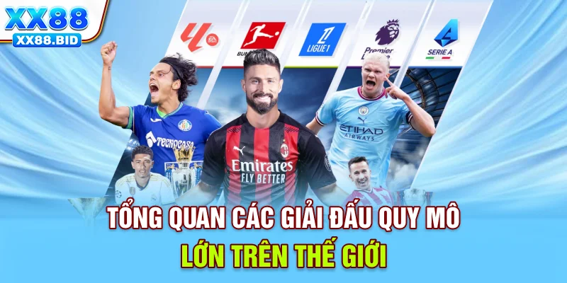 Tổng quan các giải đấu quy mô lớn trên thế giới