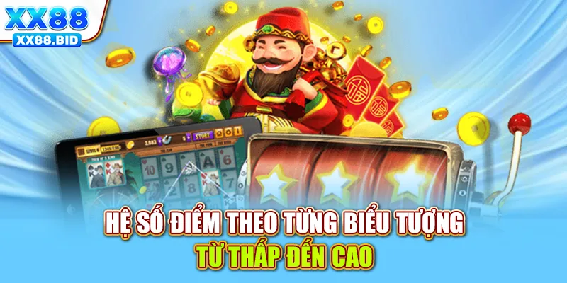 Hệ số điểm theo từng biểu tượng từ thấp đến cao